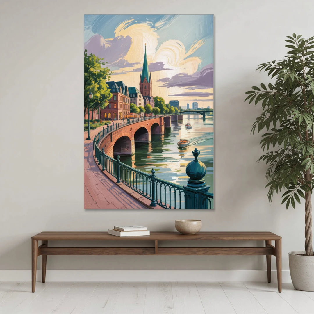 Rhine Promenade - Canvas Wall Art - Coffee Table - 40x60