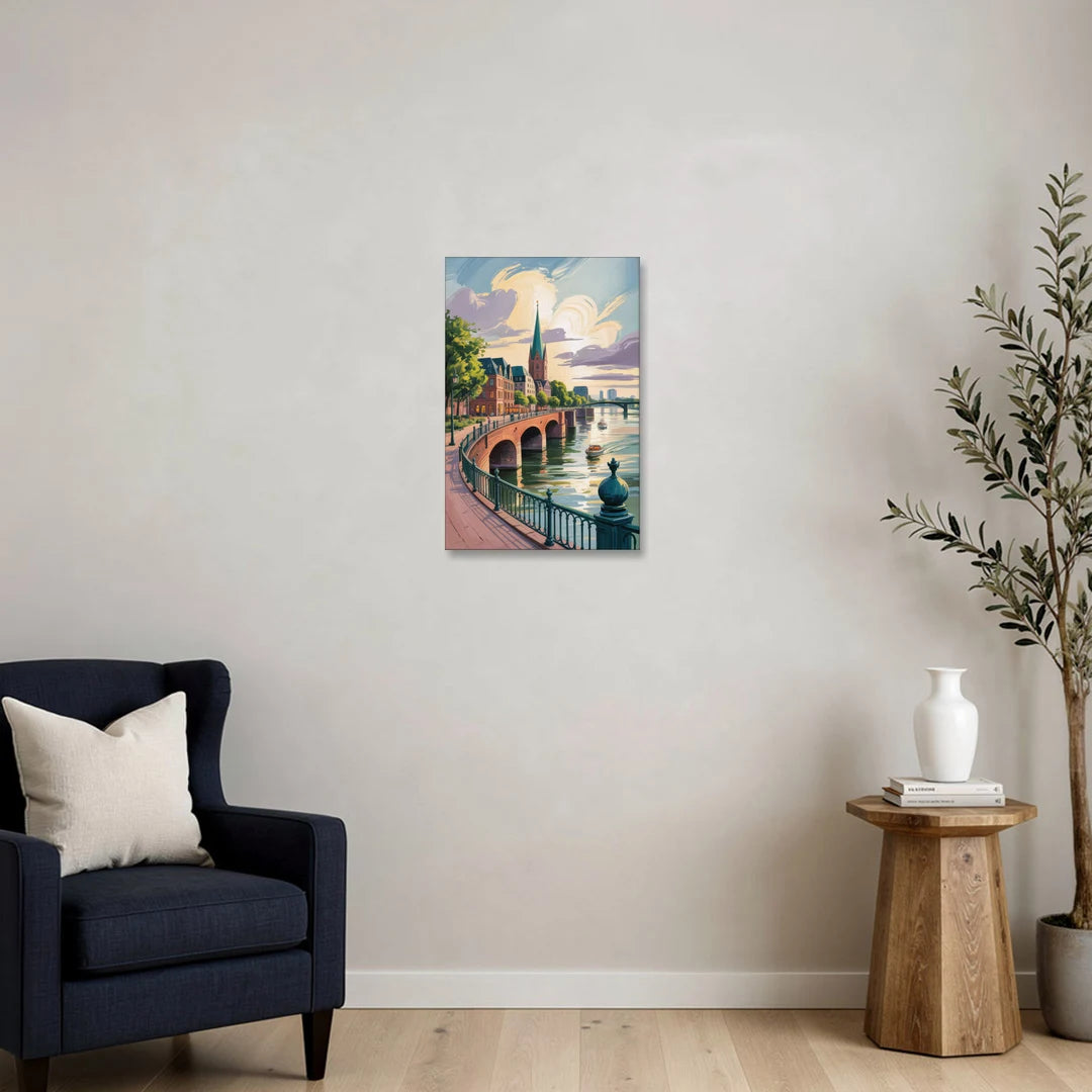 Rhine Promenade - Canvas Wall Art - Sofa - 16x24