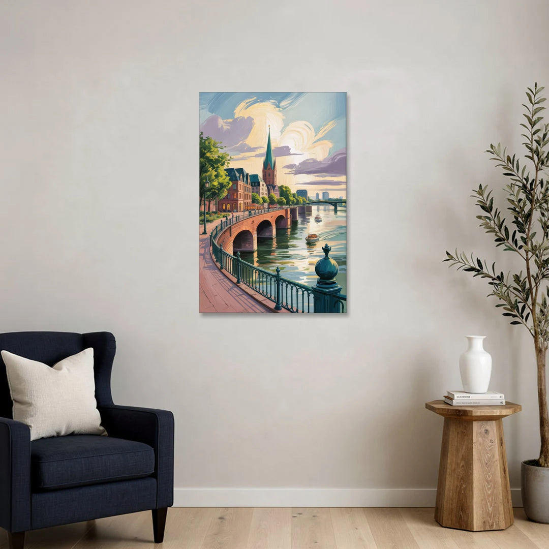 Rhine Promenade - Canvas Wall Art - Sofa - 24x36