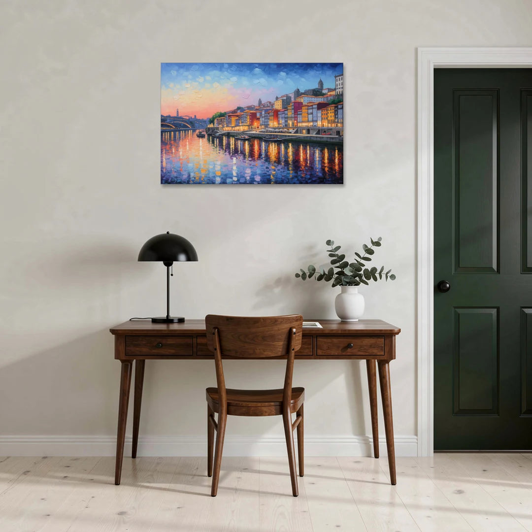 Ribeira Reflections - Canvas Wall Art - Office - 36x24