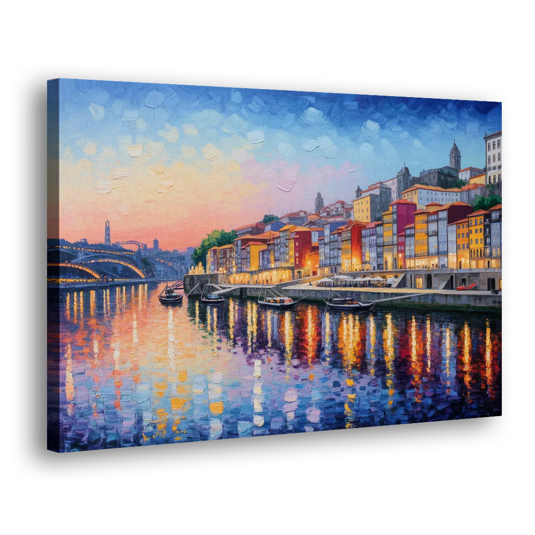 Ribeira Reflections Side - Canvas Wall Art