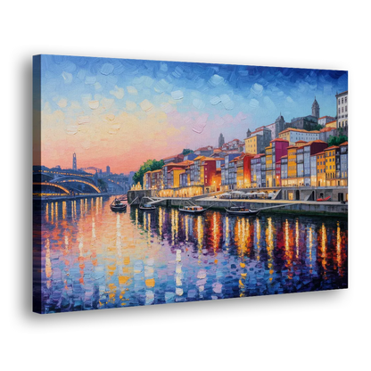 Ribeira Reflections Side - Canvas Wall Art