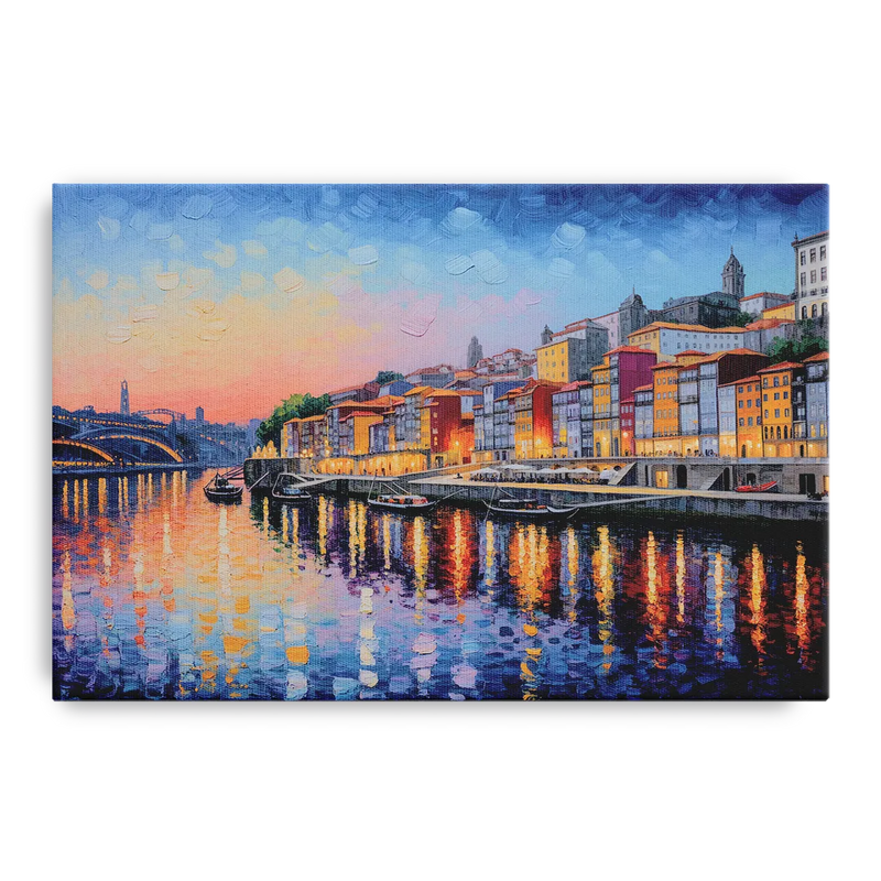 Ribeira Reflections Front - Canvas Wall Art