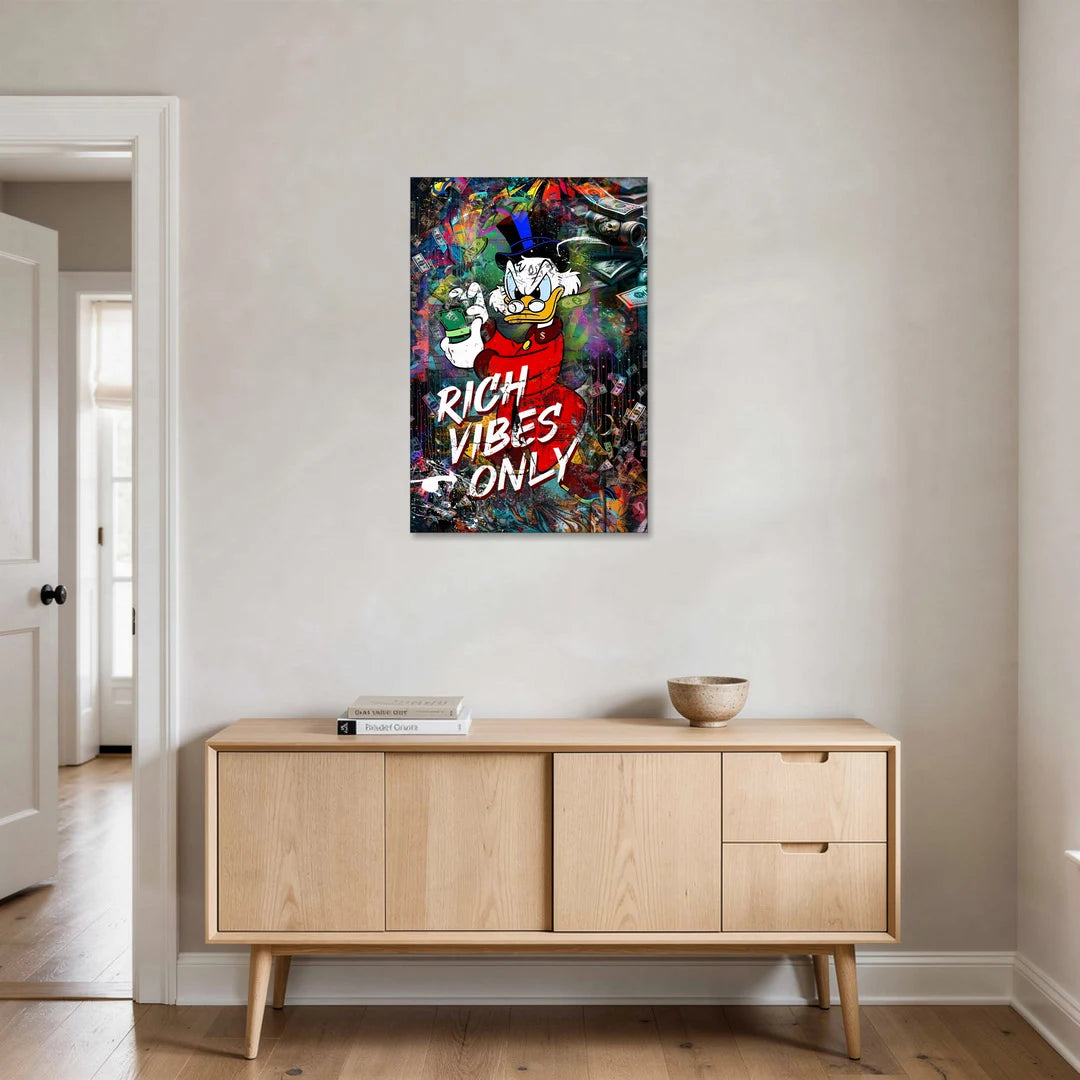 Rich Vibes Only - Canvas Wall Art - Coffee Table - 24x36