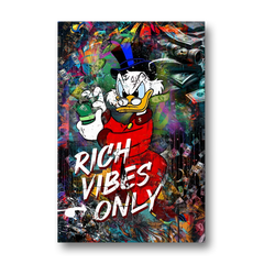 Rich Vibes Only - Canvas Wall Art - Front