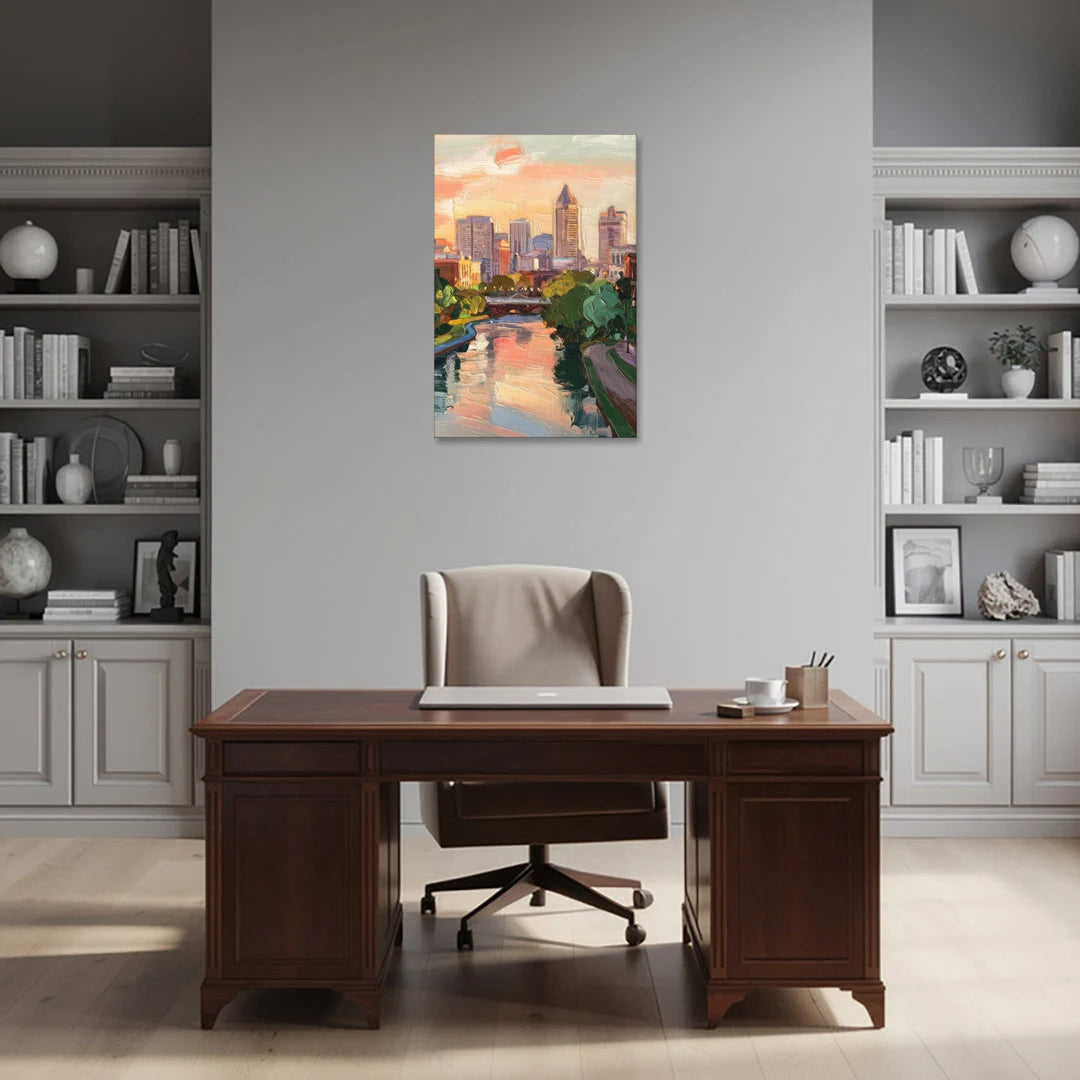 Richmond Downtown Charm - Canvas Wall Art - Office - 24x36