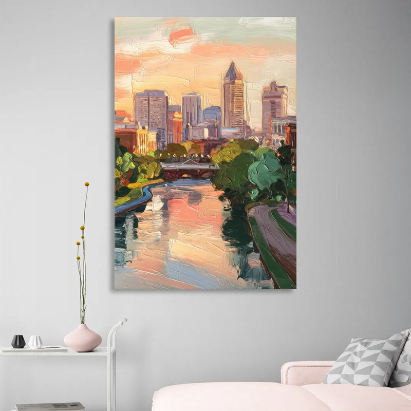 Richmond Downtown Charm Sitting Room - Canvas Wall Art