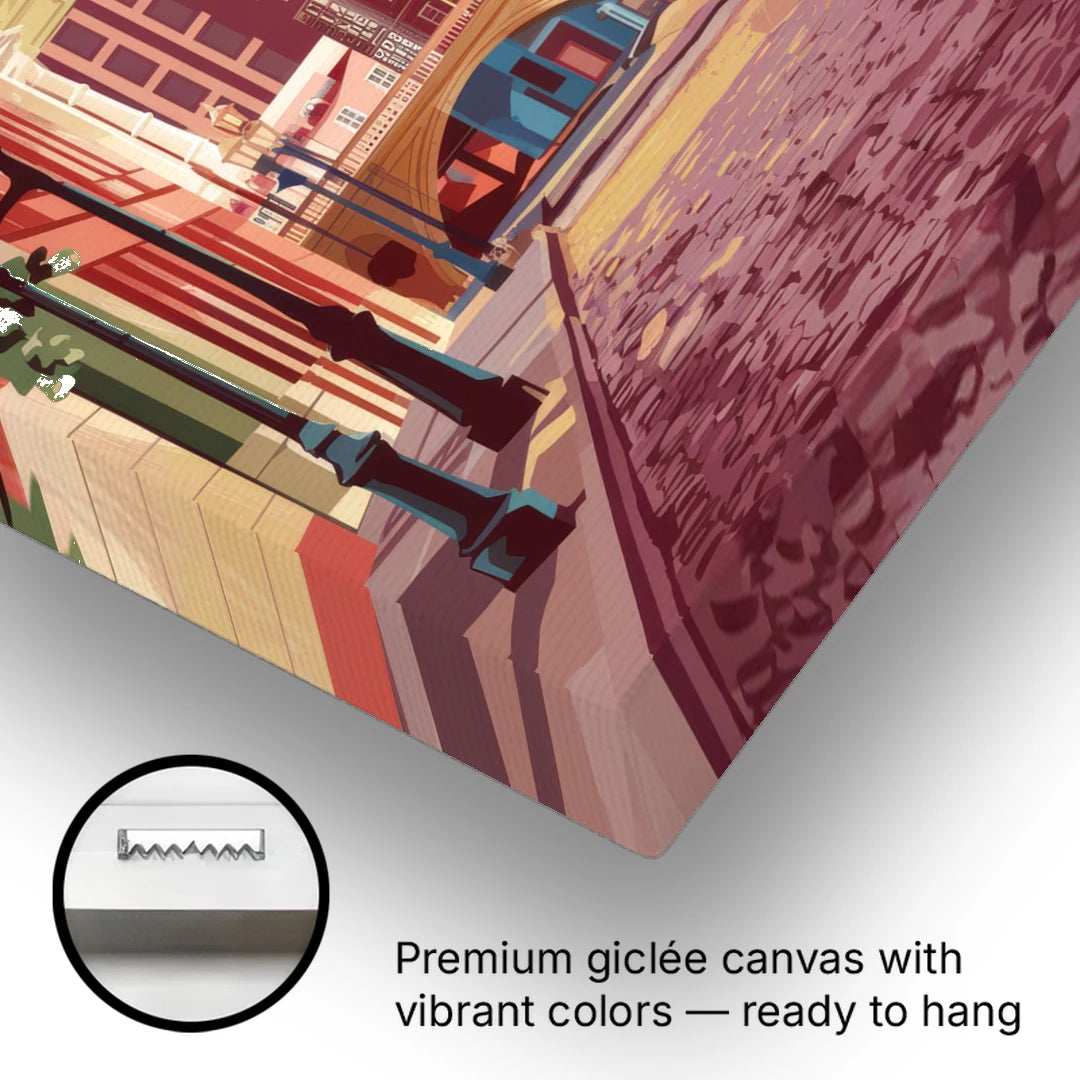 Richmond Historic District - Canvas Wall Art - Gallery Wrap Corner