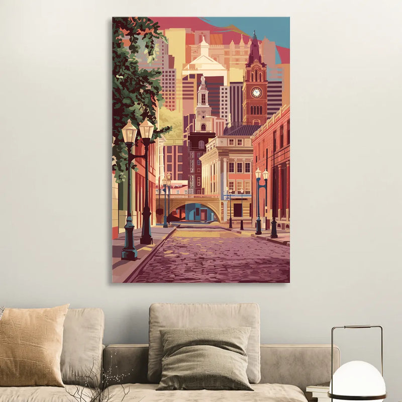 Richmond Historic District Sitting Room - Canvas Wall Art