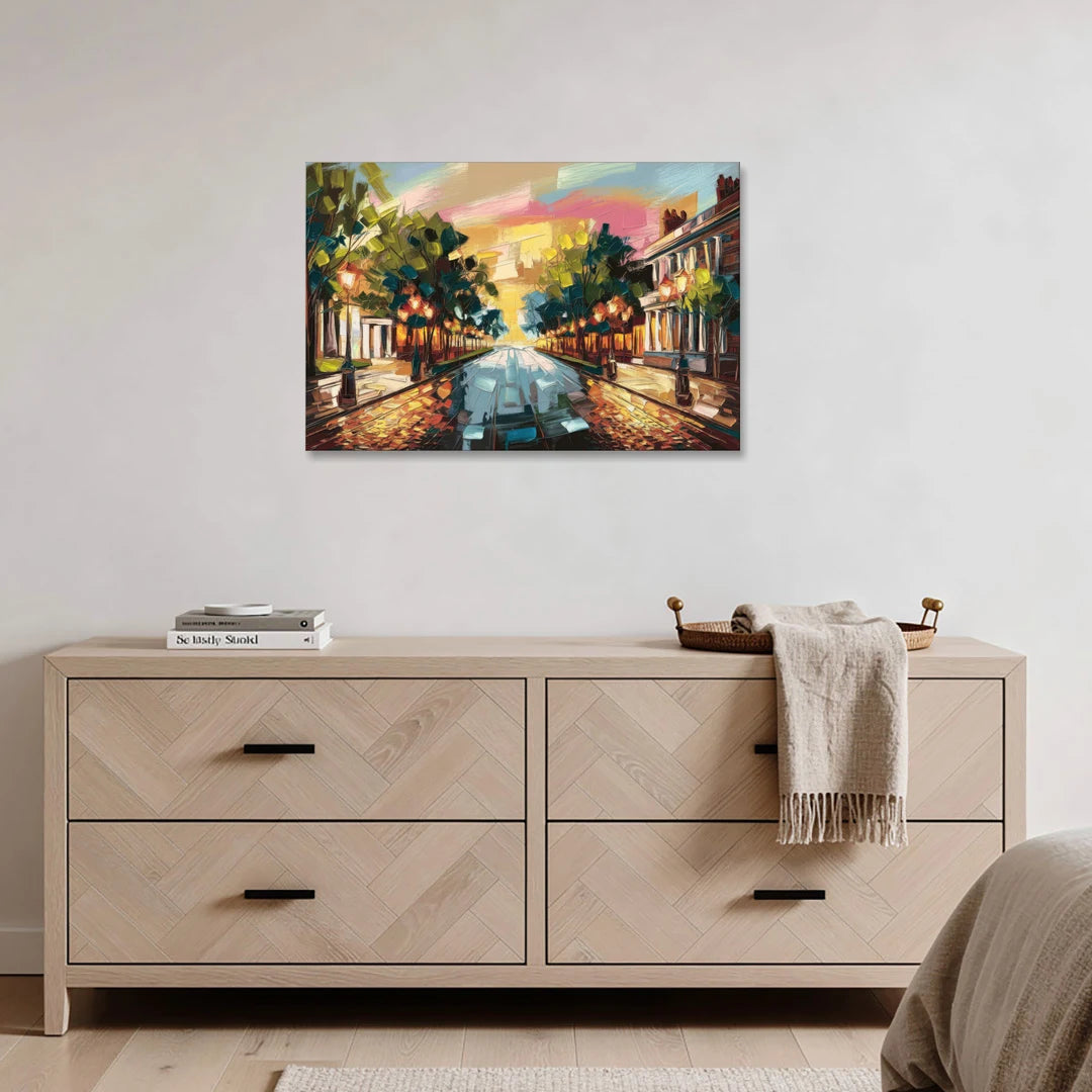 Richmond Monument Avenue - Canvas Wall Art - Coffee Table - 36x24