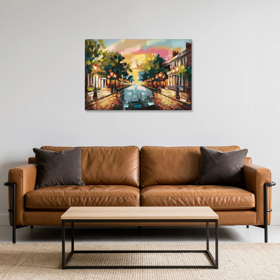 Richmond Monument Avenue - Canvas Wall Art - Sofa - 36x24