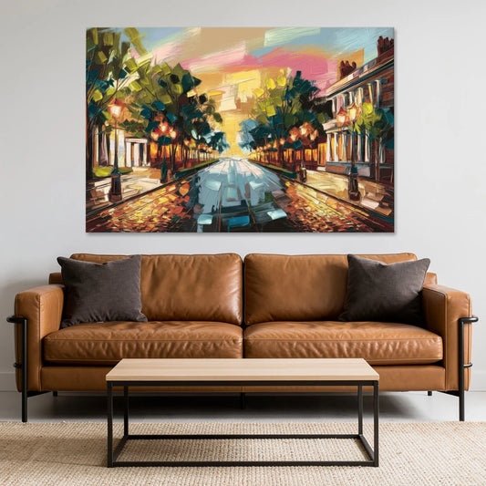 Richmond Monument Avenue - Canvas Wall Art - Sofa - 60x40