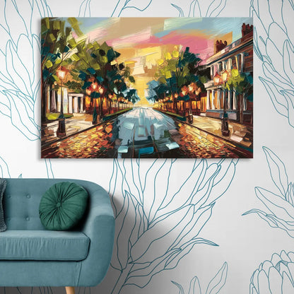 Richmond Monument Avenue Sitting Room - Canvas Wall Art