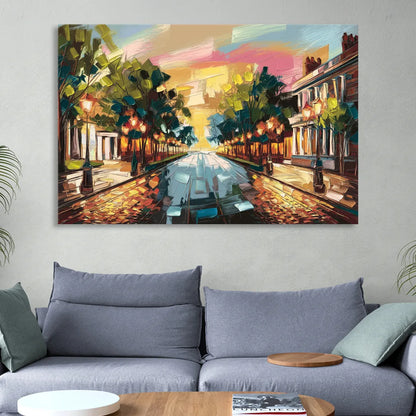 Richmond Monument Avenue Living Room - Canvas Wall Art
