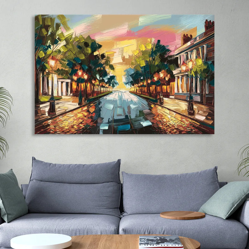 Richmond Monument Avenue Living Room - Canvas Wall Art