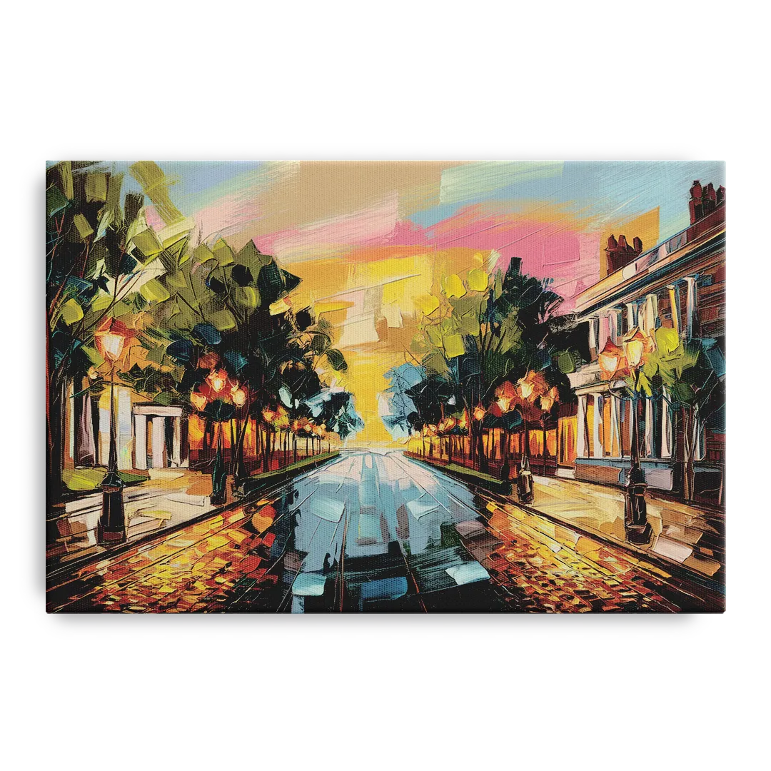 Richmond Monument Avenue Front - Canvas Wall Art