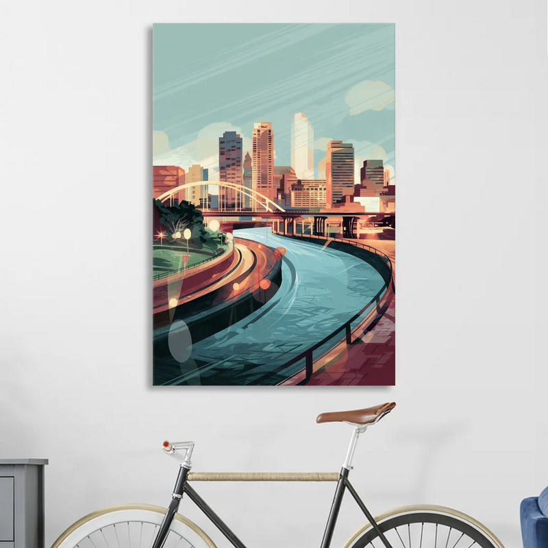 Richmond Riverfront Views Living Room - Canvas Wall Art