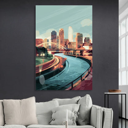 Richmond Riverfront Views Sitting Room - Canvas Wall Art