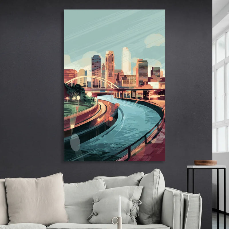 Richmond Riverfront Views Sitting Room - Canvas Wall Art