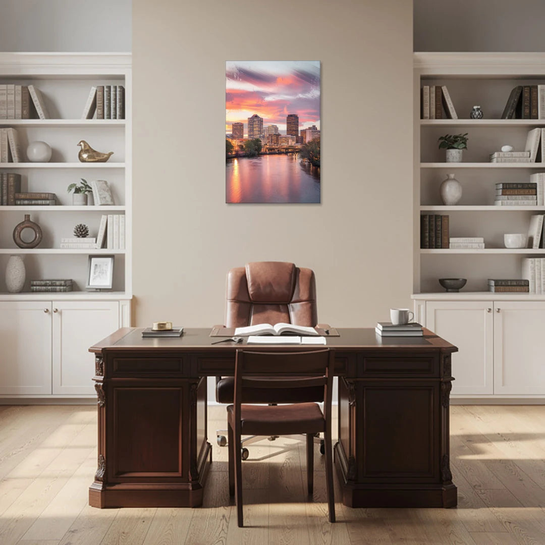 Richmond Skyline Sunset - Canvas Wall Art - Office - 24x36