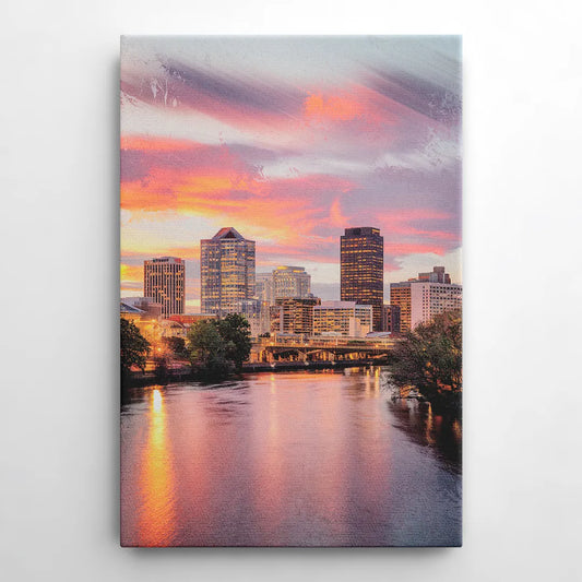 Richmond Skyline Sunset - Canvas Wall Art