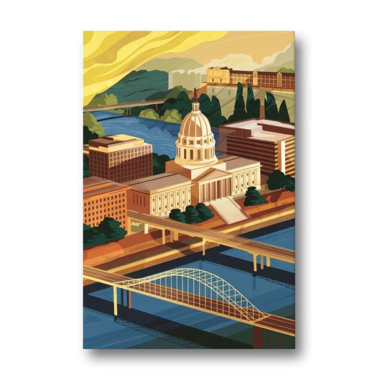 Richmond Virginia Capitals - Canvas Wall Art - Front