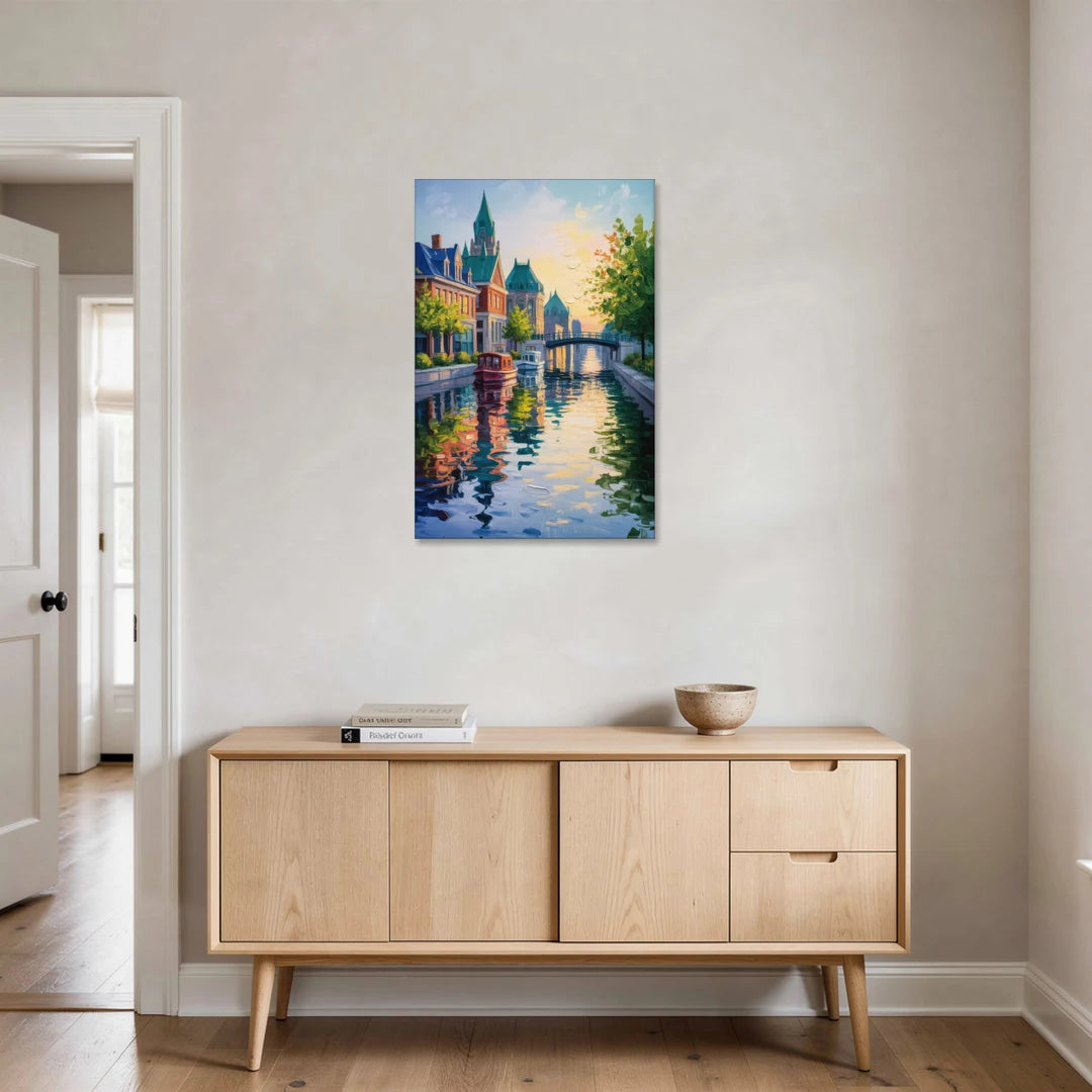 Rideau Canal Reflections - Canvas Wall Art - Coffee Table - 24x36