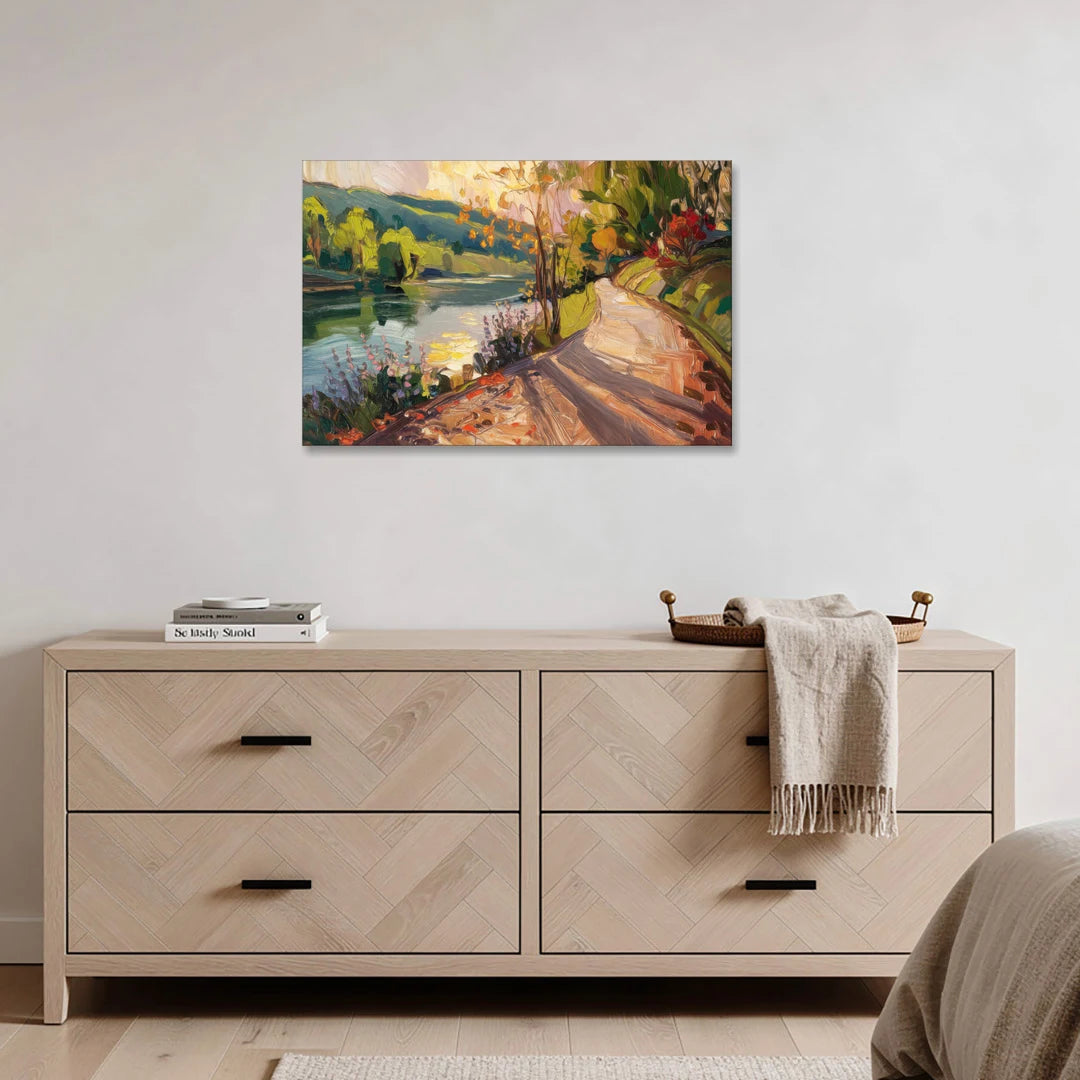 Riverside Nature Trails - Canvas Wall Art - Coffee Table - 36x24