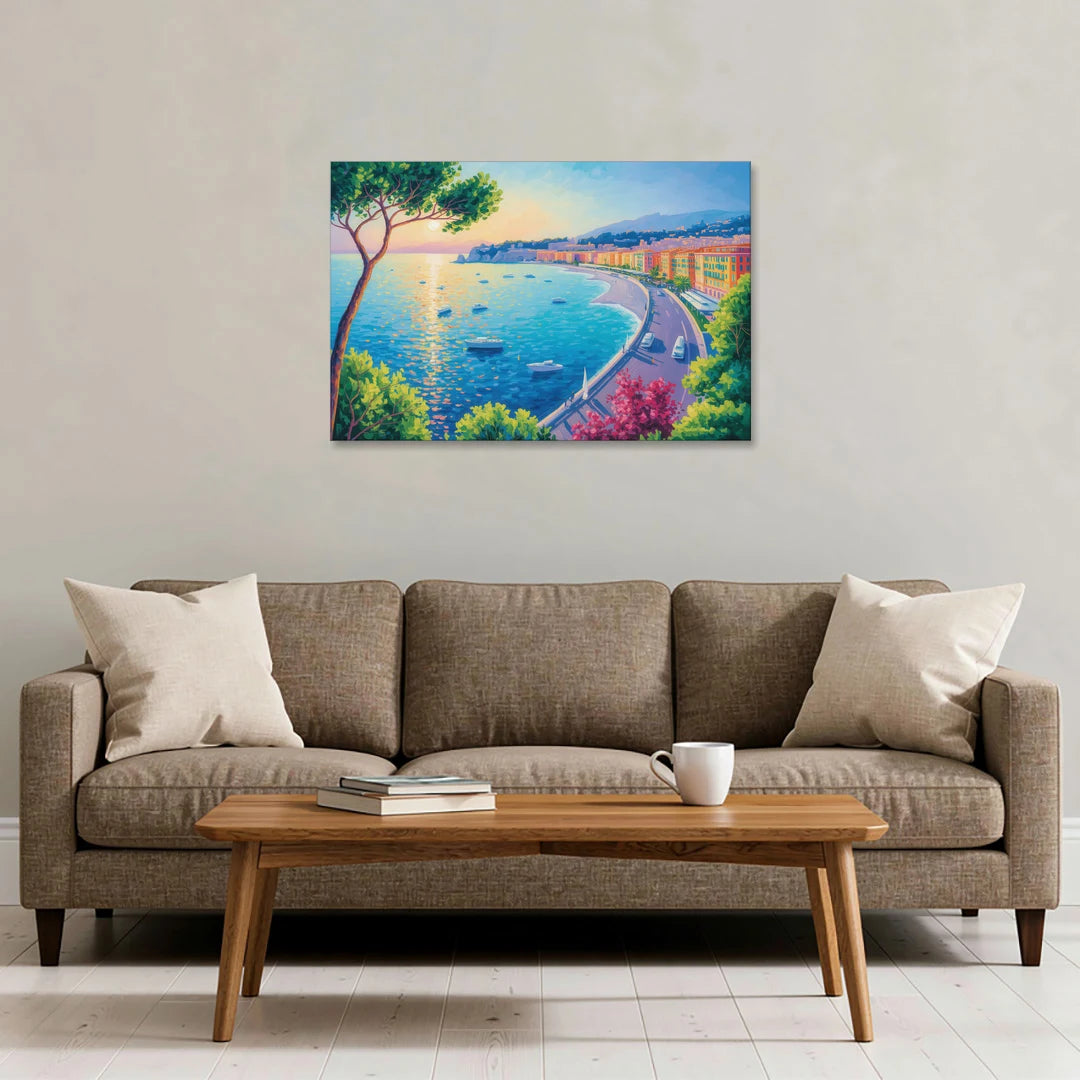 Riviera Reflections - Canvas Wall Art - Sofa - 36x24