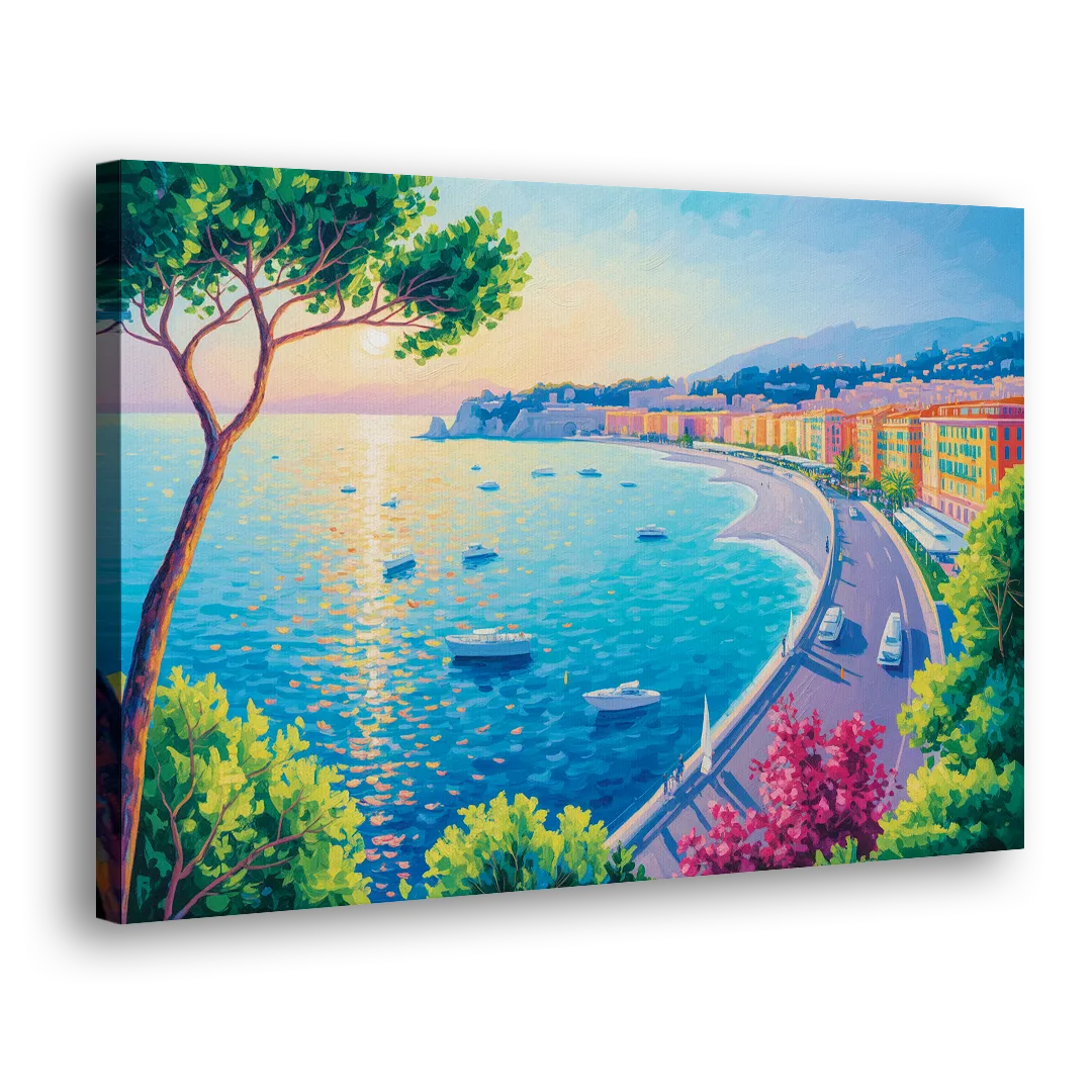 Riviera Reflections Side - Canvas Wall Art