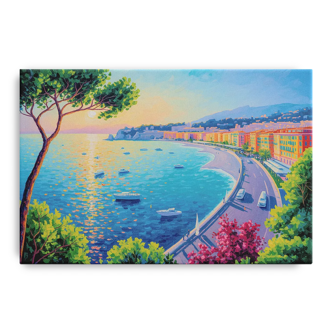 Riviera Reflections Front - Canvas Wall Art