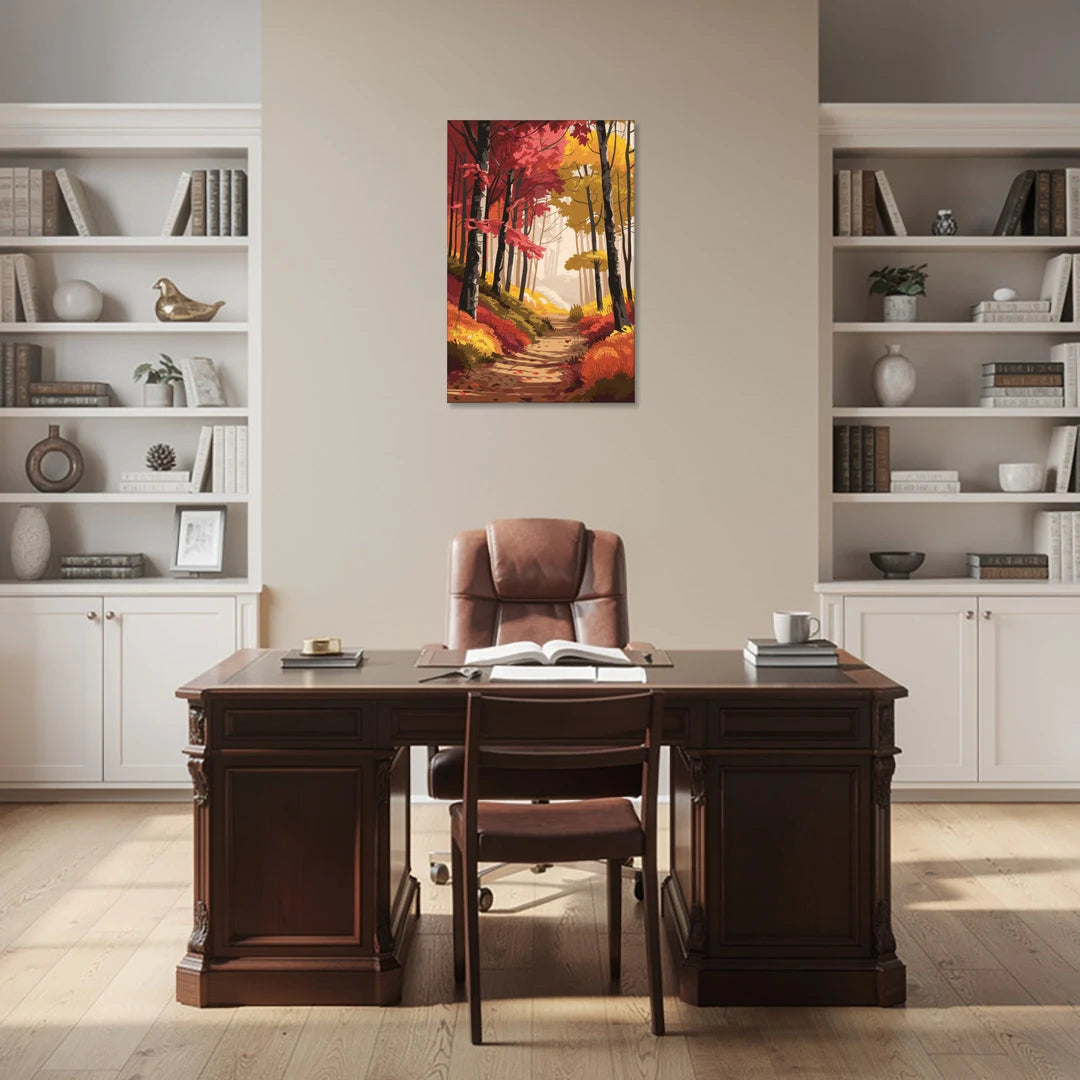 Rochester Autumn Foliage - Canvas Wall Art - Office - 24x36