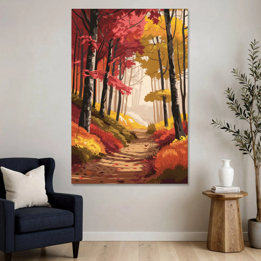 Rochester Autumn Foliage - Canvas Wall Art - Sofa - 40x60