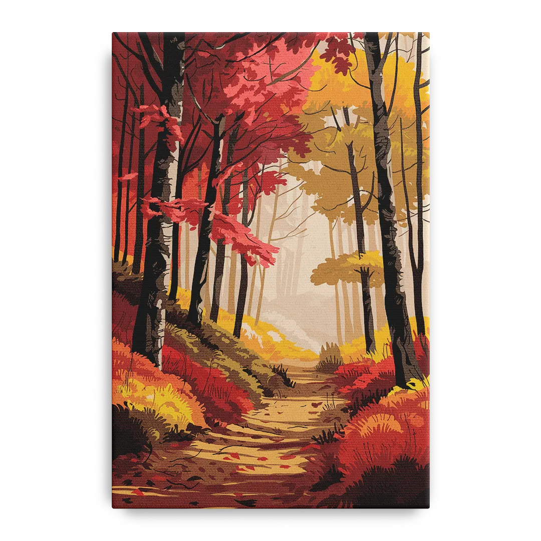 Rochester Autumn Foliage Front - Canvas Wall Art