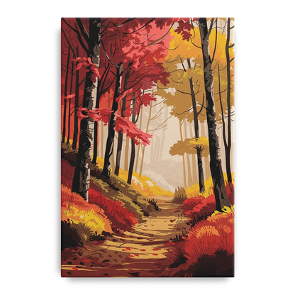 Rochester Autumn Foliage Front - Canvas Wall Art