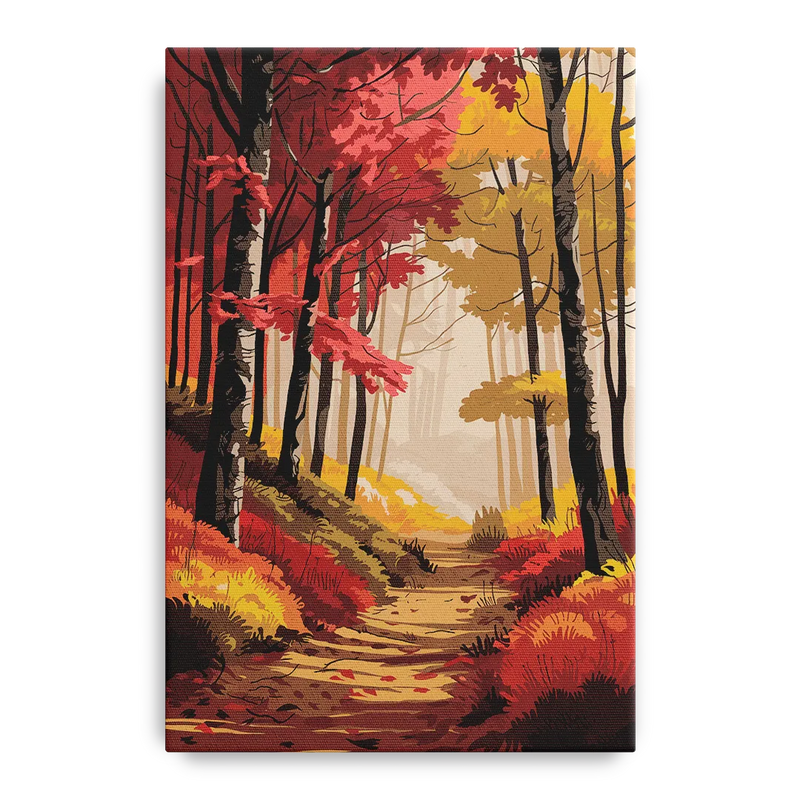 Rochester Autumn Foliage Front - Canvas Wall Art
