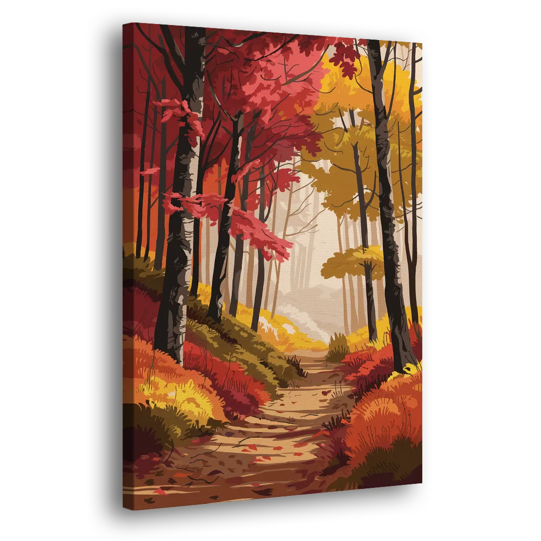 Rochester Autumn Foliage Side - Canvas Wall Art