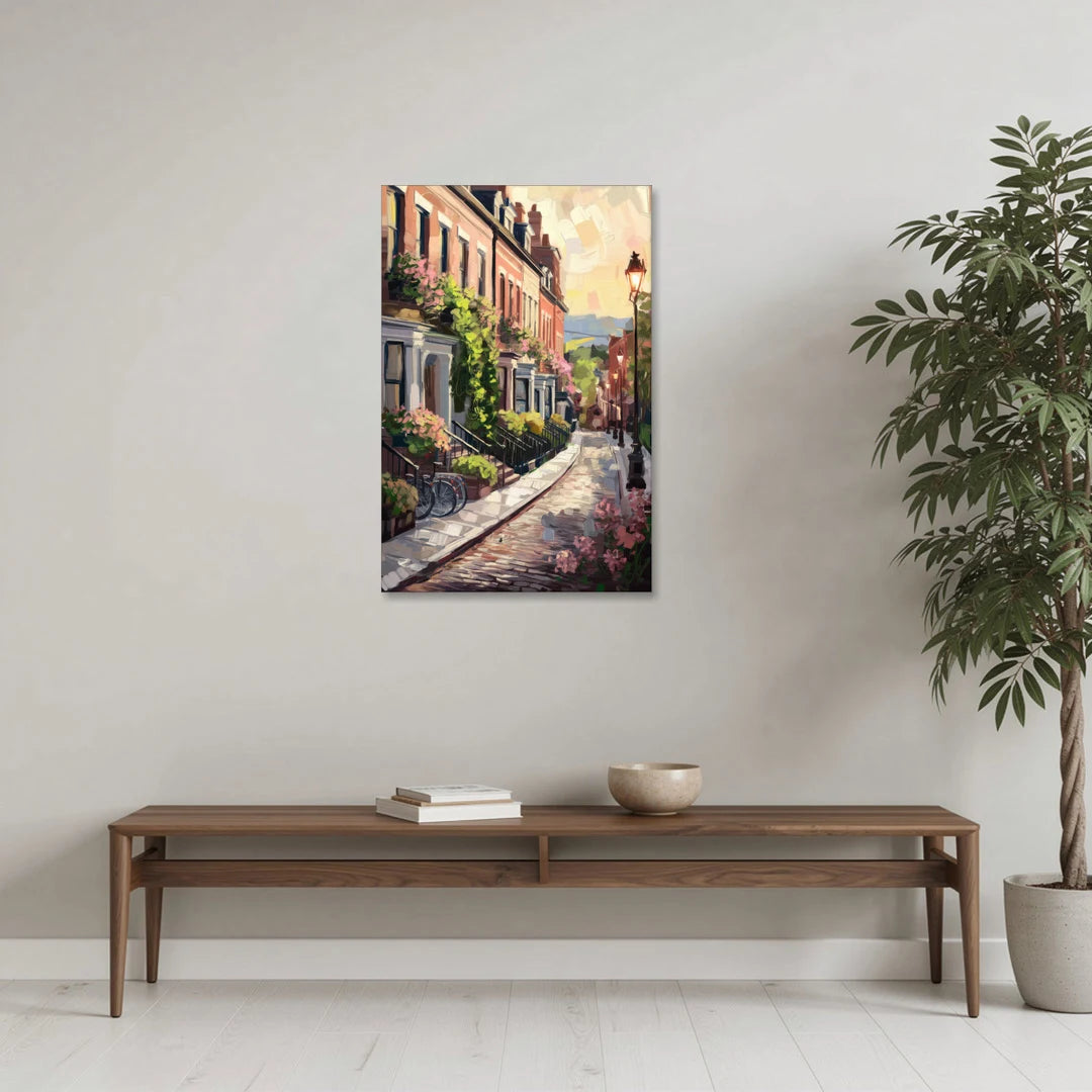 Rochester Cobblestone Streets - Canvas Wall Art - Coffee Table - 24x36