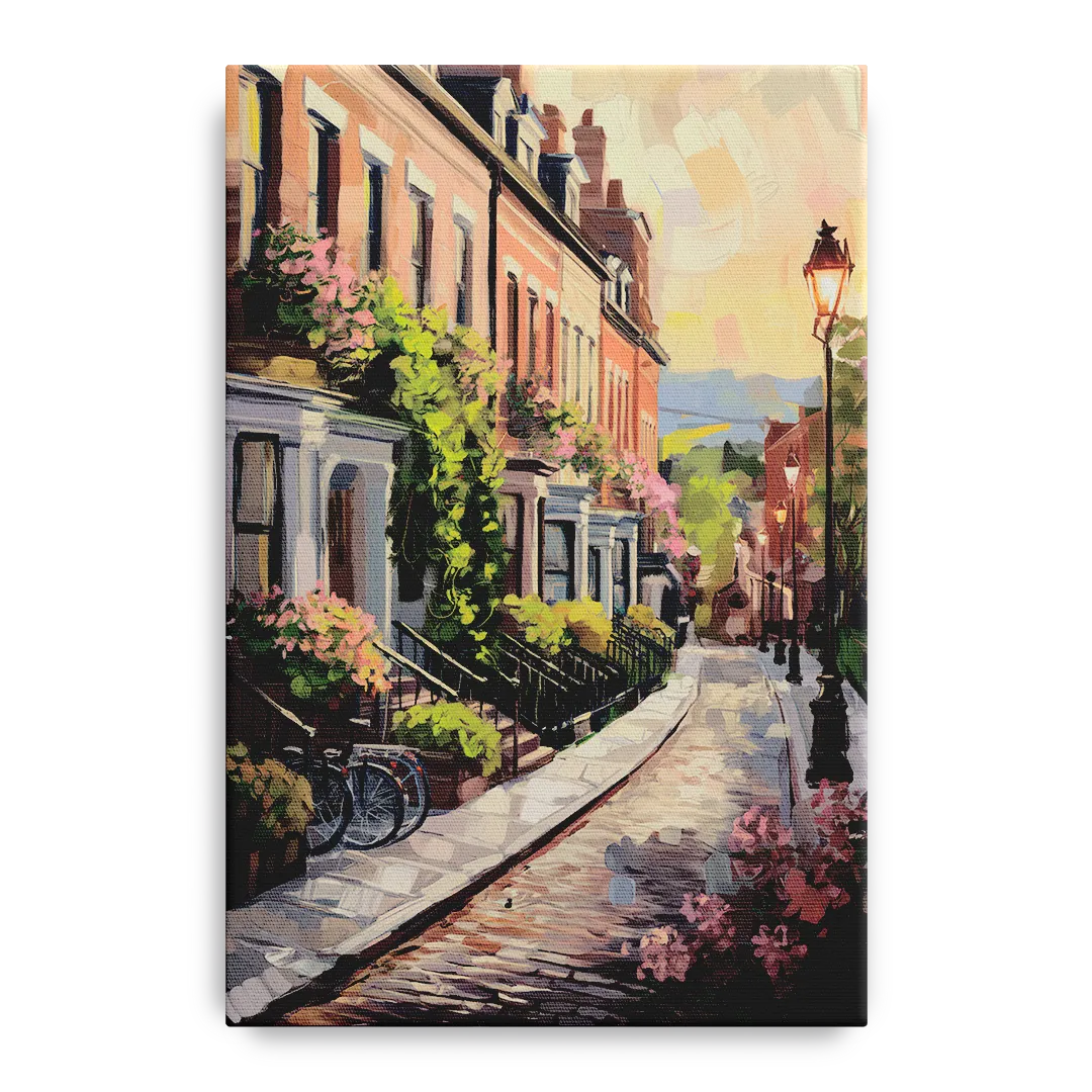 Rochester Cobblestone Streets Front - Canvas Wall Art