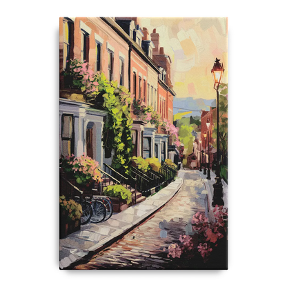 Rochester Cobblestone Streets Front - Canvas Wall Art