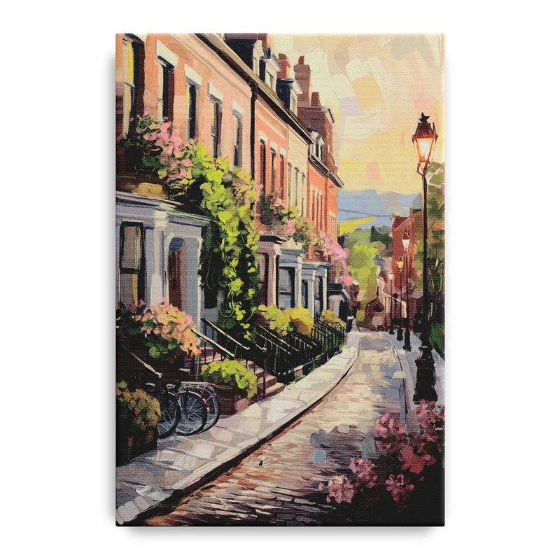 Rochester Cobblestone Streets Front - Canvas Wall Art