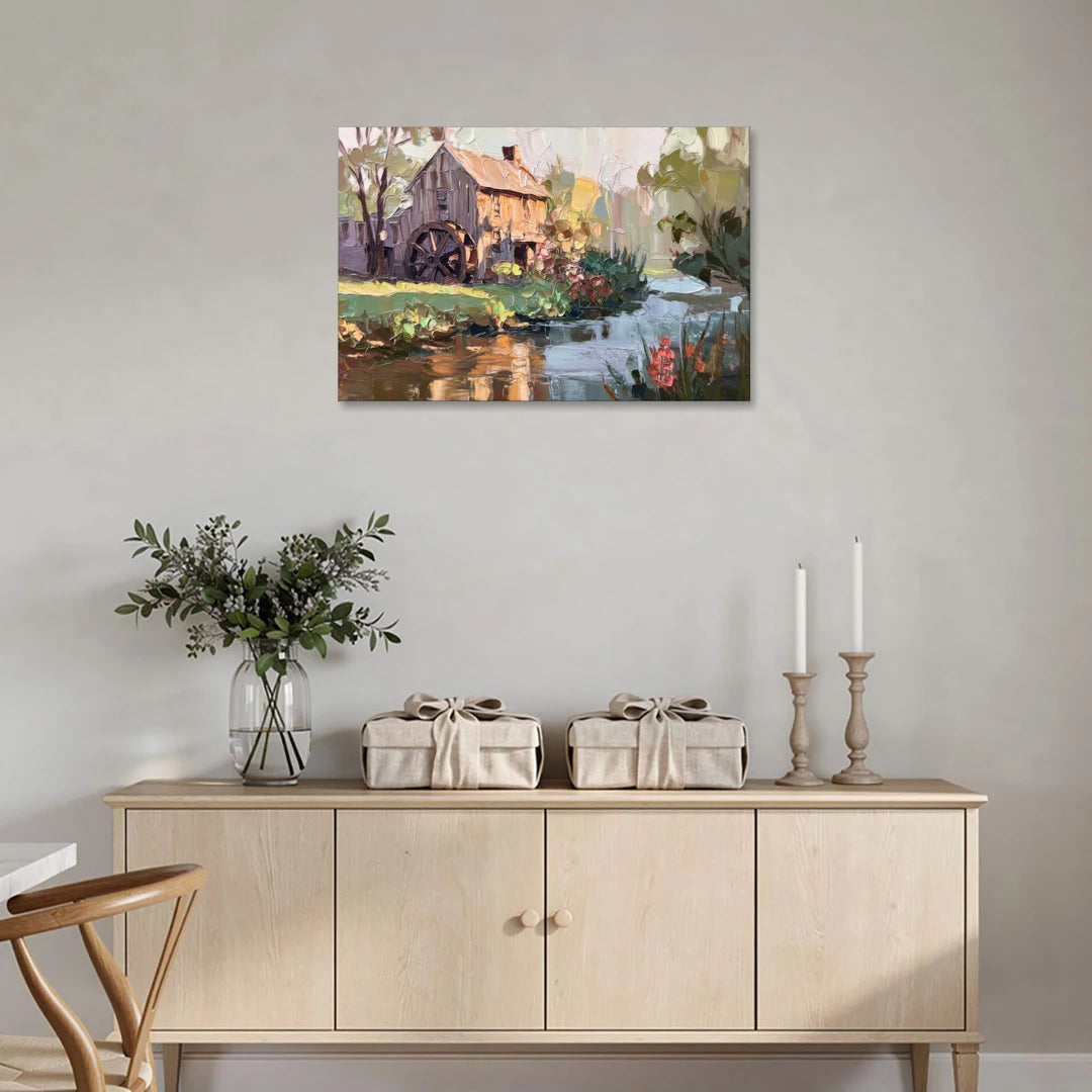 Rochester Flour Mill History - Canvas Wall Art - Coffee Table - 36x24