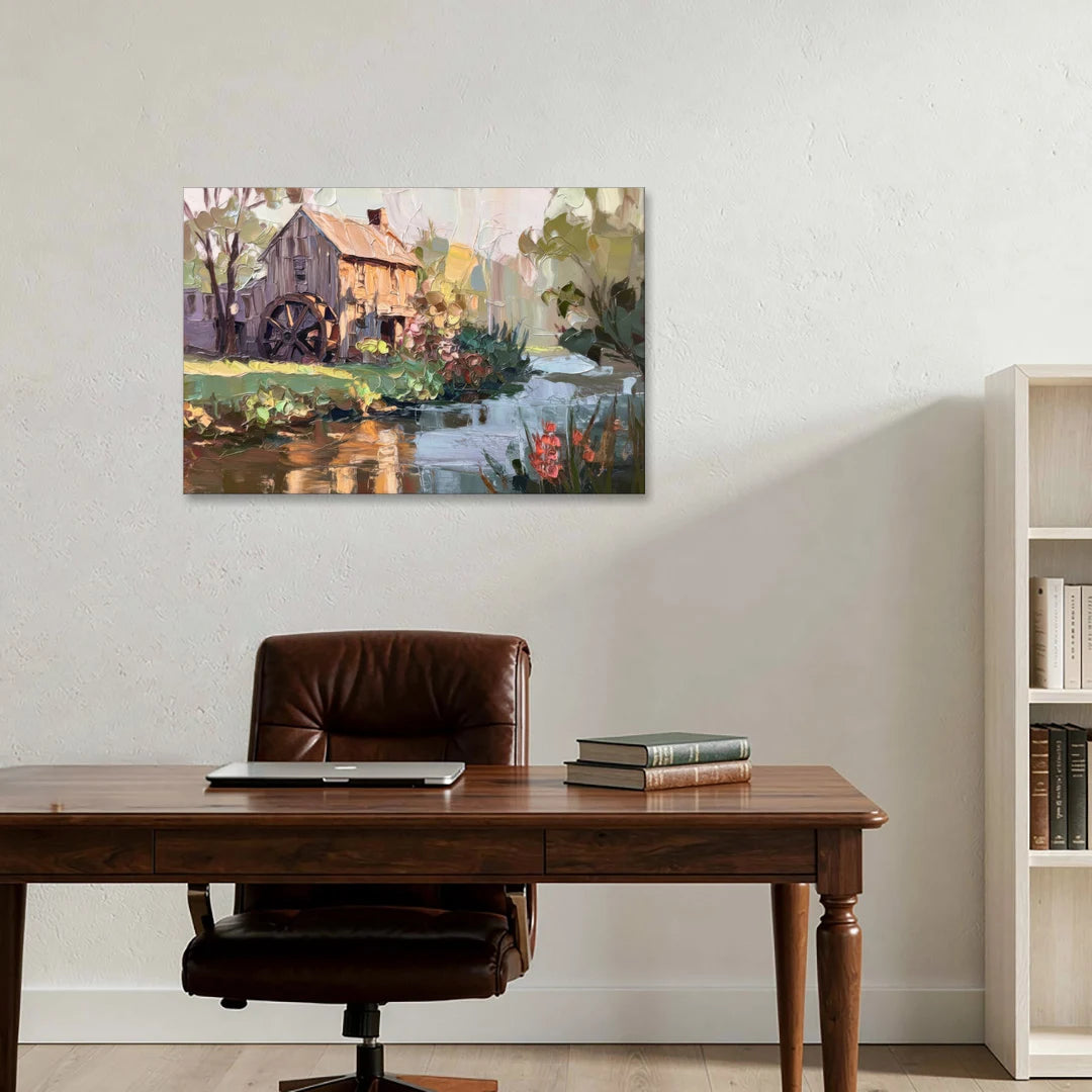 Rochester Flour Mill History - Canvas Wall Art - Office - 36x24