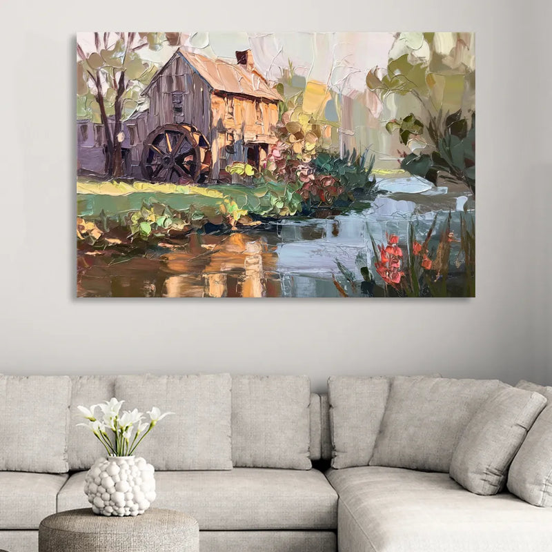 Rochester Flour Mill History Sitting Room - Canvas Wall Art