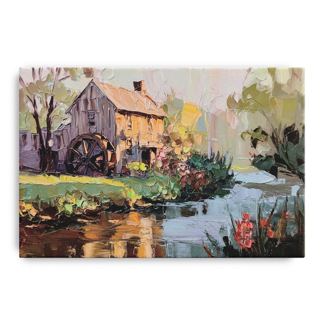 Rochester Flour Mill History Front - Canvas Wall Art