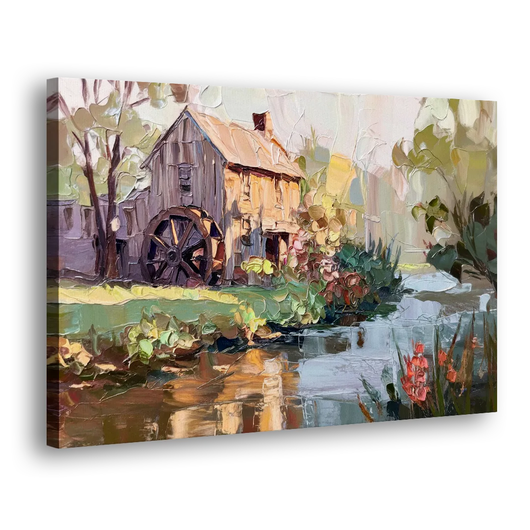 Rochester Flour Mill History Side - Canvas Wall Art