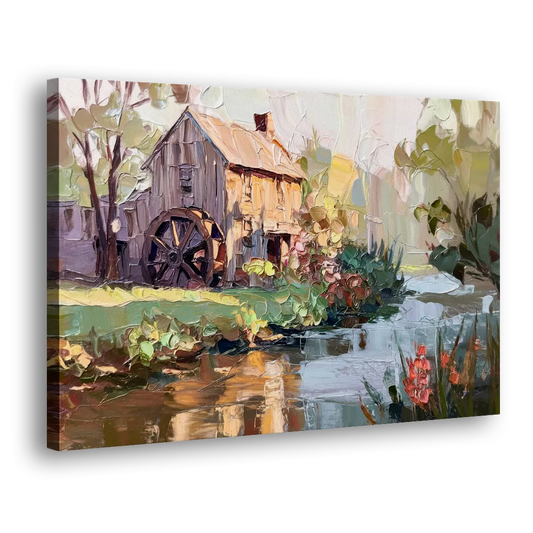Rochester Flour Mill History Side - Canvas Wall Art