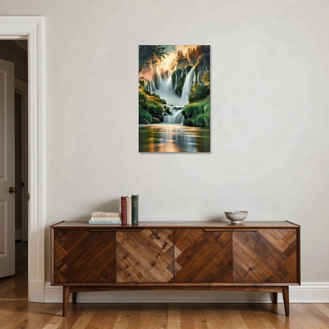 Rochester High Falls Panorama - Canvas Wall Art - Coffee Table - 24x36