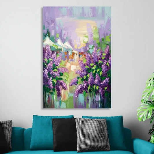 Rochester Lilac Festival Scene Living Room - Canvas Wall Art
