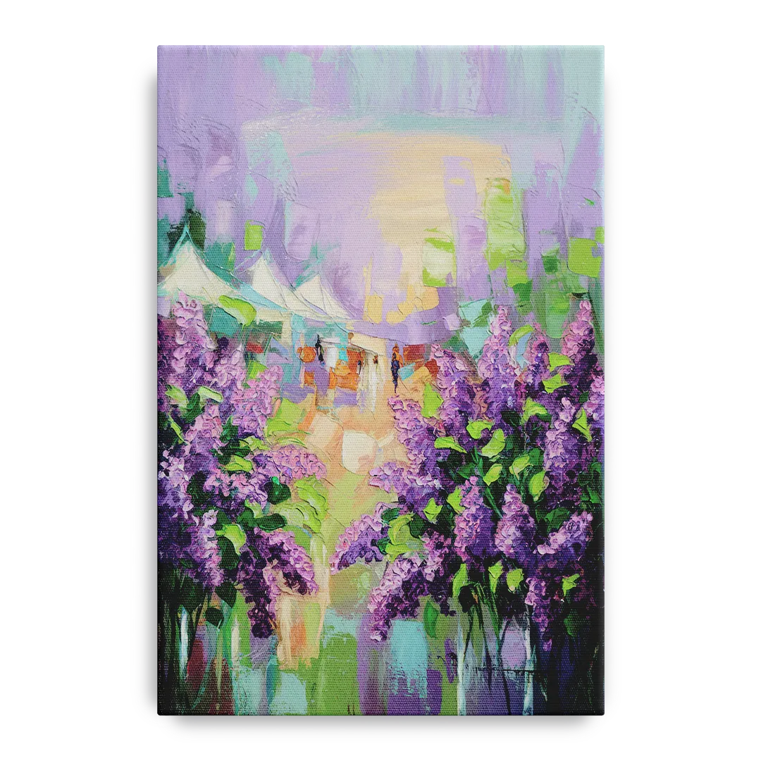 Rochester Lilac Festival Scene Front - Canvas Wall Art